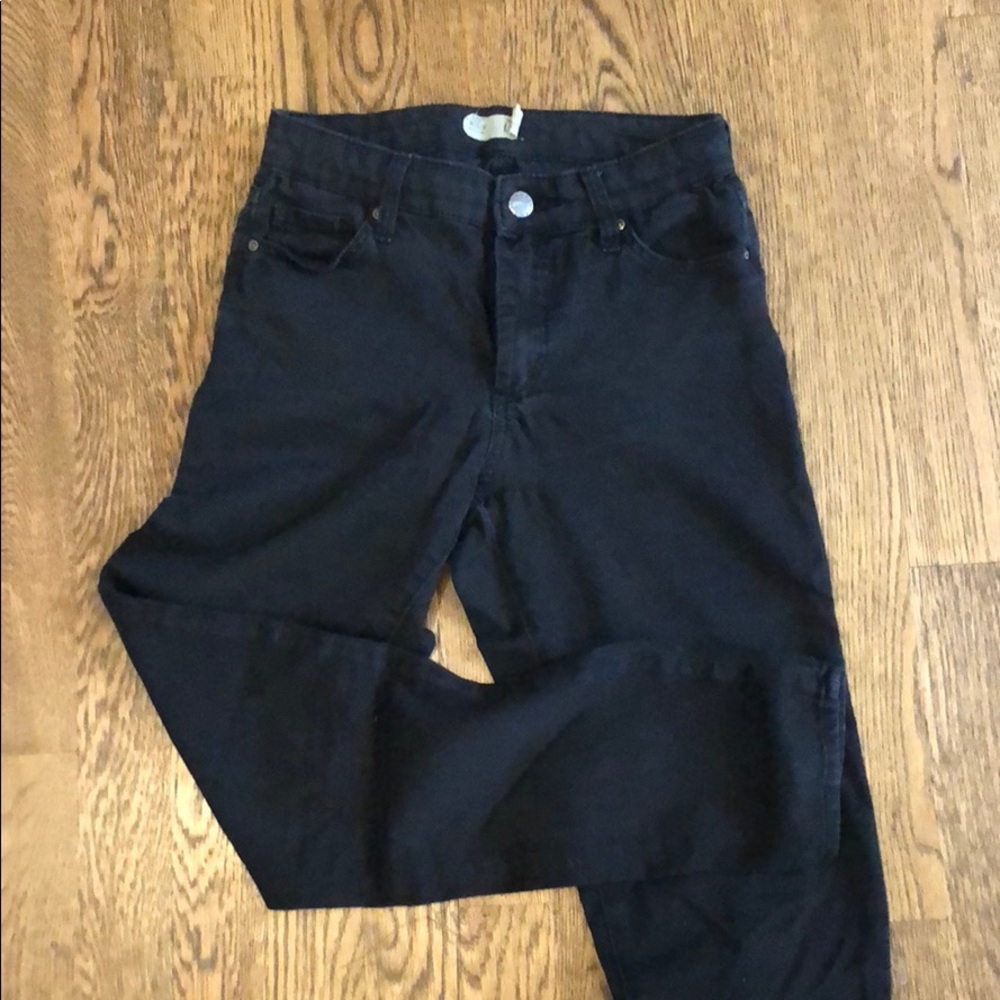 Black mid rise Leigh top shop jeans!